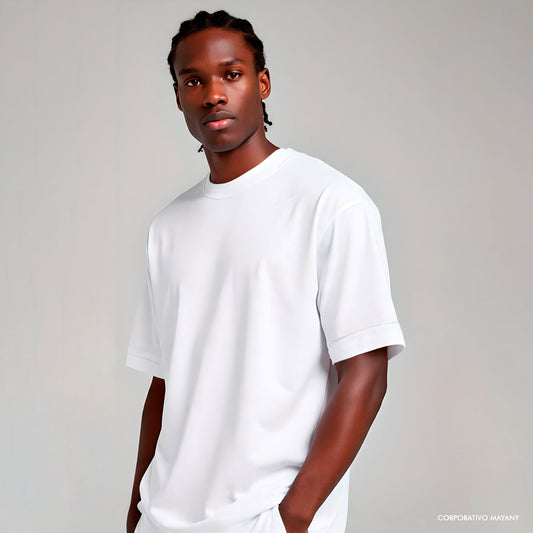 PLAYERA BÁSICA BLANCA 𝗠𝗔𝗬𝗢𝗥𝗘𝗢+