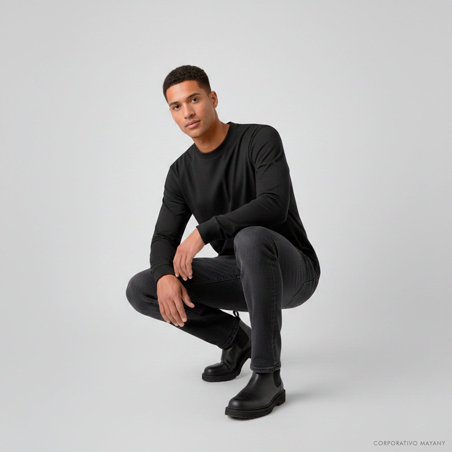 PLAYERA MANGA 𝗟𝗔𝗥𝗚𝗔 𝗡𝗘𝗚𝗥𝗔