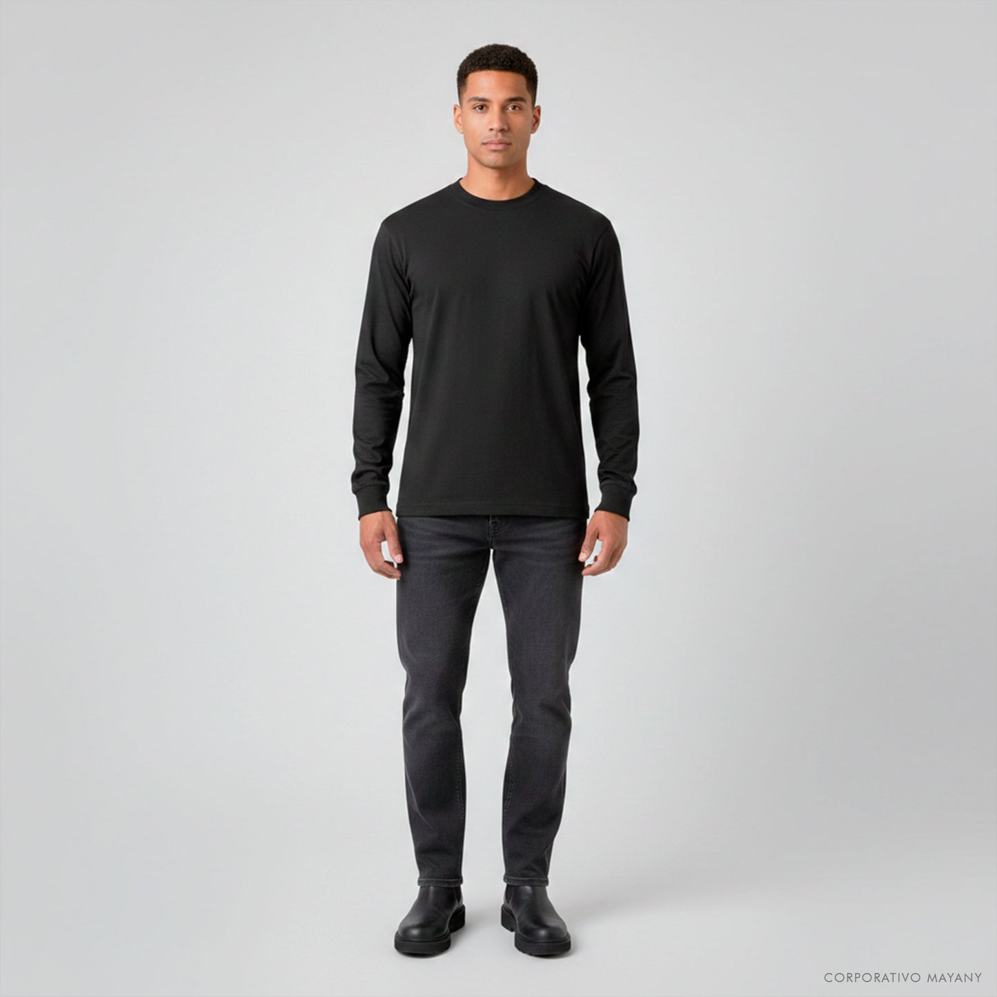 PLAYERA MANGA 𝗟𝗔𝗥𝗚𝗔 𝗡𝗘𝗚𝗥𝗔