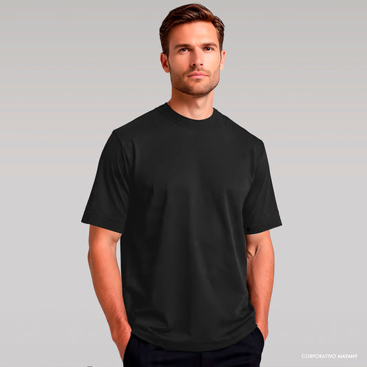 PLAYERA BÁSICA NEGRA 𝗠𝗔𝗬𝗢𝗥𝗘𝗢+